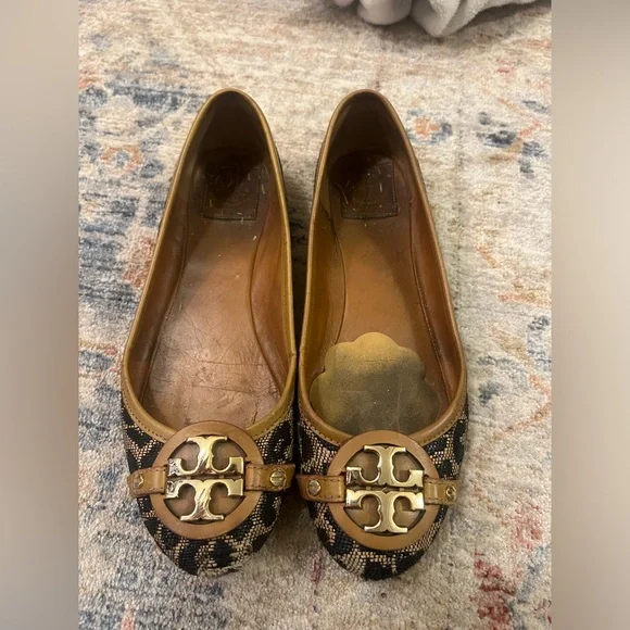 Tory Burch Leopard print flats, size 9.5 - Picture 1 of 4